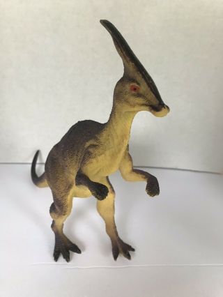 Parasaurolophus Dinosaur 7 " Tall Prehistoric Model Figurine Toy Pvc Plastic
