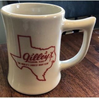 Vintage Gilleys Beer/coffee Mug Pasadena Texas World 