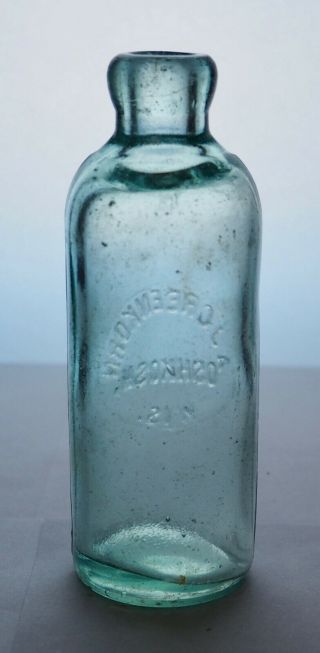 Old Hutch Hutchinson soda bottle – A.  J.  GREENKORN Oshkosh WI - WI0740 3