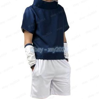 Young Uchiha Sasuke Cosplay Costume Naruto Mens Child Clothing Props X ' mas Gift 2