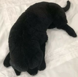 Ditz Designs Black Dog Plush Stuffed Animal Realistic Puppy Hen House 20 " Sleep