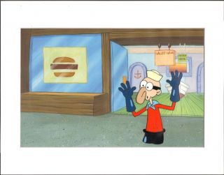 Spongebob Squarepants Barnacle Boy Production Animation Cel Nickelodeon