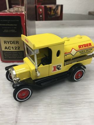 Matchbox Yesteryear Code 3 Ryder (ford T Tanker) Creaks Of Camberley Ac - 122