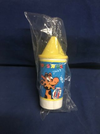 Rare Vtg Toys R Us Geoffrey The Giraffe Pepsi Kids Promo Cup W Straw Mip 7”