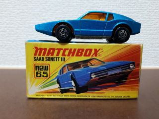 Matchbox Superfast Lesney - No.  65 - Saab Sonett Ⅲ