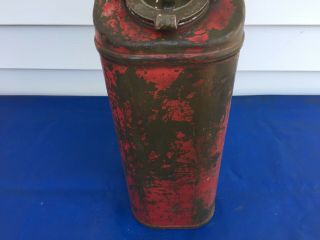 Vintage Nesco QMC 5 Gallon Military WW2 US Metal Jerry Gas Can Fuel Can 20 - 5 - 49 5