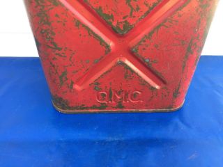 Vintage Nesco QMC 5 Gallon Military WW2 US Metal Jerry Gas Can Fuel Can 20 - 5 - 49 7