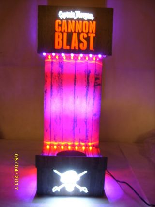 Captain Morgan Cannon Blast Rum - Lighted Led Glorifier Display Stand Nos