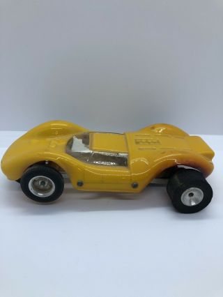 Vintage 1960’s Russkit 1:24 Scale Slot Car Yellow Race Car