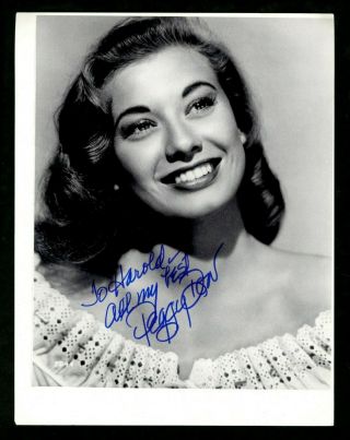 Peggy Dow Sexy Actress Philanthropist Signed Autographed 8.  5 X 11 Photo