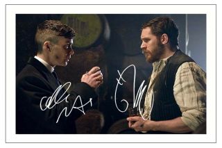 Tom Hardy & Cillian Murphy Peaky Blinders Autograph Signed Photo Print