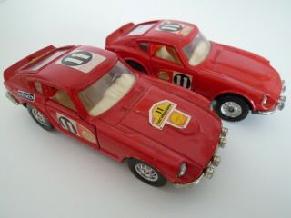 Vintage Corgi 394 Datsun 240z East African Rally Pair Issued 1972 - 77