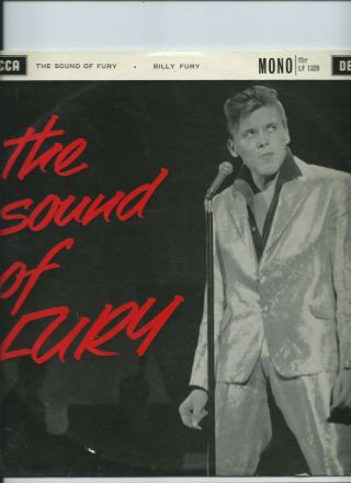 Billy Fury Reissue 10 " Lp The Sound Of Fury Decca 1962