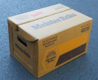 Vintage Meister Brau Beer 12 Pack Bottle Box / Case