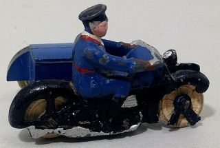Vintage Pre War Dinky Toys Motorbike & Telephone Box - For Restoration Or Parts 5