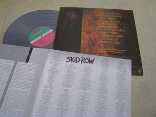 SKID ROW SLAVE TO THE GRIND 1991 KOREA LP 12 