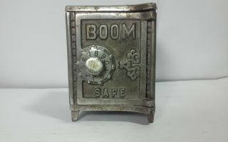Antique 1910? Kenton Nickel Plated Cast Iron,  Metal Boom Safe