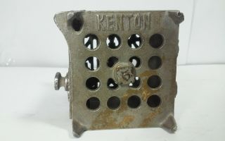 Antique 1910? Kenton nickel plated cast iron,  metal BOOM SAFE 6