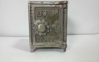 Antique 1910? Kenton nickel plated cast iron,  metal BOOM SAFE 7