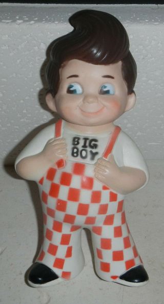 Vintage 1970s Bobs Big Boy Restaurant Doll Mascot Vinyl Coin Piggy Bank