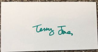 Terry Jones Hand Signed Autograph - Signed Card Monty Python Actor