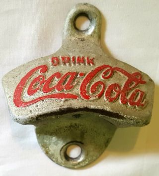 Vintage Drink Coca - Cola Starr X Wall Mount Bottle Opener