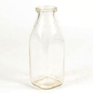 Lynchburg Westover Milk Bottle Dairy 1 Pint Embossed Glass Vtg
