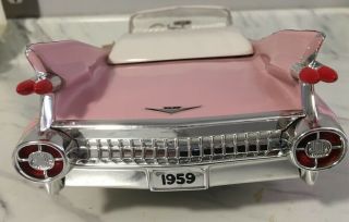 Vintage Jim Beam 1959 Pink Cadillac Eldorado Car Decanter With Seal 2