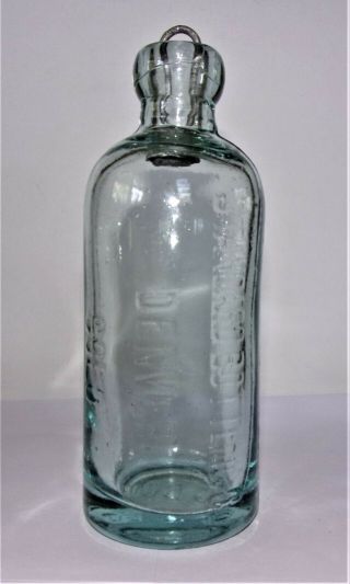 Western Hutchinson Soda Bottle Standard Bottling Co Denver Colo.  S.  B.  Co