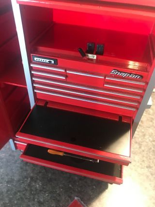 Snap On Mini Tool Box - Die Cast Rolling Toolbox Collectors Coin Bank penny Bank 3