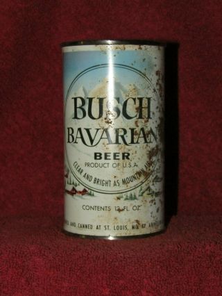 Busch Bavarian Beer Flat Top Can Anheuser Busch St Louis Mo