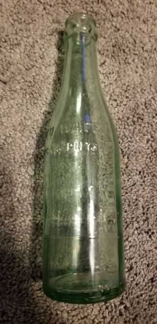 Vintage Pluto Glass Water Bottle With Devil On The Bottom 2