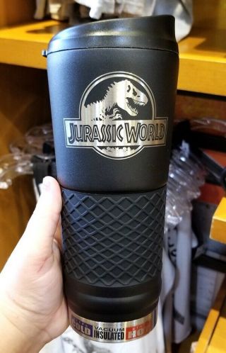 Jurassic World Logo Universal Studios Parks Vacuum Insulated Stainless Mug 24oz