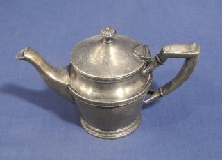 Vtg Antique Silverplated Teapot The Roosevelt Hotel York Railroad China Extr