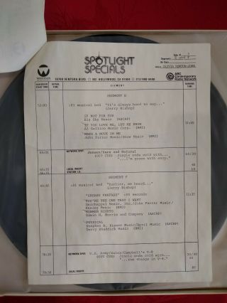 Olivia Newton - John Spotlight Special LP From April 17th 1983 Watermark ABC 7