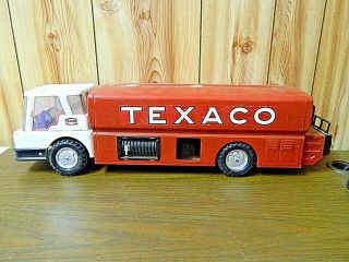Vintage Texaco Delivery Ride Fuel Gas Tanker Truck Toy