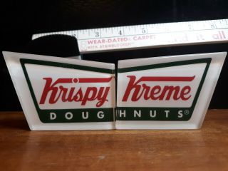 Vintage Krispy Kreme Orginal Lucite Handles One Of Kind Cool Food Sign