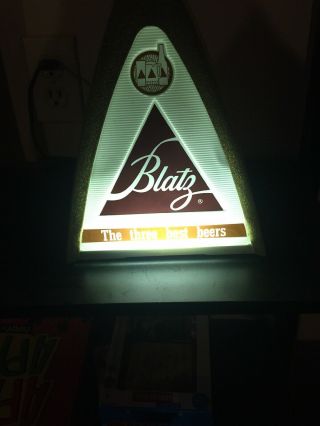 Vintage Blatz Beer Lighted Sign 1970 Blatz Brewing Co Lacrosse Wis