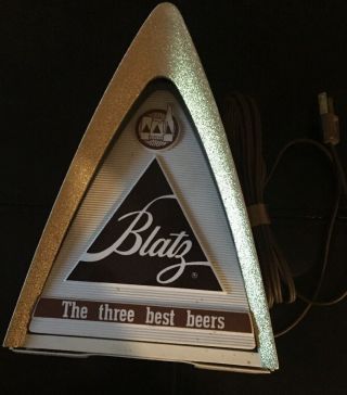 Vintage Blatz Beer Lighted Sign 1970 Blatz Brewing Co Lacrosse Wis 2
