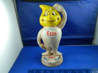Esso Oil Advertising Cast Iron Bank - Boy Bank