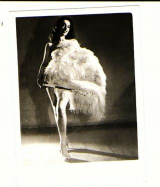 Iris Poliakova 1950s Cabaret Dancer.  Ballet Dancing Nude Signed Photo