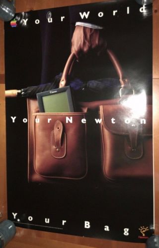 Apple Newton Poster Your,  World,  Your Newton,  Your Bag.  Messagepad