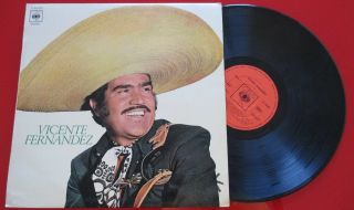 Mexican Folk Vicente Fernandez Same Very Rare & Scarce 1972 Spain Lp
