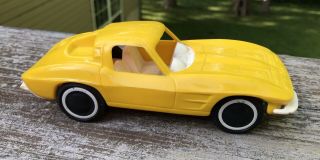 Vintage Tonka Yellow 1963 Corvette Split Window For Auto Transporter Hauler Toy