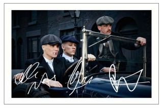 Paul Anderson Cillian Murphy & Joe Cole Peaky Blinders Signed Photo Print
