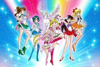 Sailor Moon Rainbow Unicorn Poster 36x24 Japanese Anime