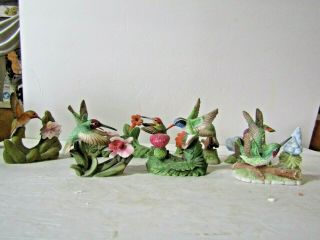 8 Miniature Hummingbird Figurines By Bronson Collectibles