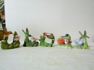 8 Miniature Hummingbird Figurines by Bronson Collectibles 2