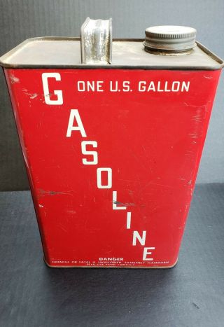 VINTAGE 50 ' s VAN CAMP HARDWARE and IRON 1 gallon can RARE Indiana 2