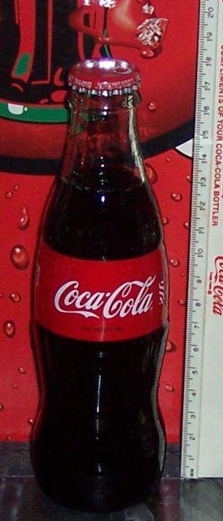 2018 COCA COLA SHARE AN ICE COLD COKE WITH GEORGIA SOUTHERN 8 OZ GLASS BOTTLE 2